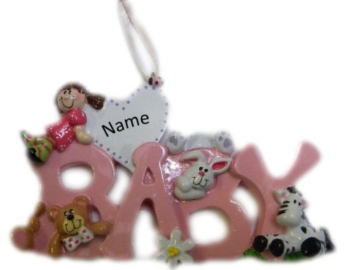 Presente de feriado rosa de bebê personalizado
