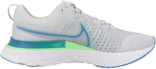 Nike React Infinity Run Fk 2 Pure Platinum/Laser Blue/White CT2357 007 Tamanho dos homens 13