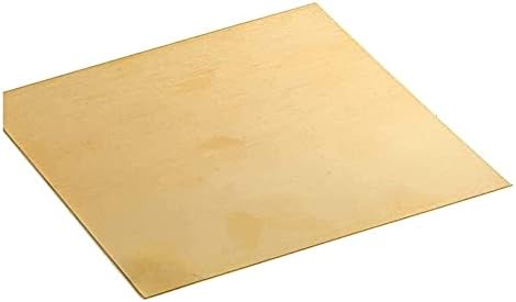 Folha de cobre Yiwango Folha de bronze metais de percisão Matérias -primas, 0,8x200x300mm, 1x100x100mm