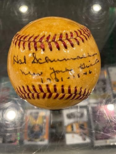 Hal Schumacher New York Giants Ford Frick Single Signed Baseball JSA RARE - Bolalls autografados