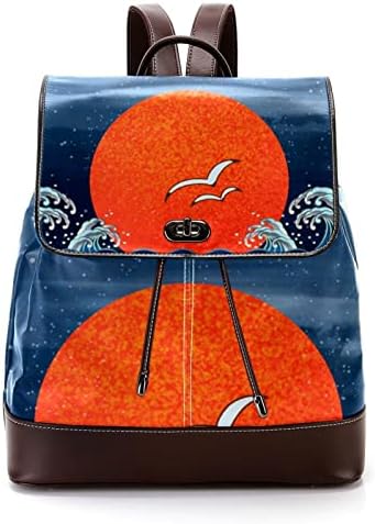 Mochila VBFOFBV para mulheres Laptop Daypack Backpack Bolsa casual de viagem, Crane de pinheiro japonês Crane