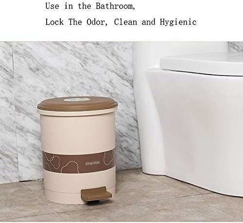Classificação Lixo pode pedalar de plástico doméstico com tampa da sala de estar da sala de estar de banheiro independente