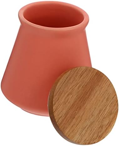 Jarra de armazenamento de cerâmica de Zerodeko 1pc para ir recipientes com tampas recipientes de café