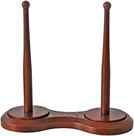 Holder de fio de madeira Fada artesanal por cadeira giratória portador de bola de fios