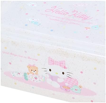 Caixa de armazenamento de caracteres de Kitty Sanrio Hello Small 25,5 x 18 x 12 cm