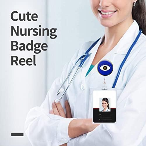 JUPSWAN BLIGE ROLTA RETRÁVEL RETRÁVEL com clipe de identificação para enfermeiro Nome da etiqueta Cartão de