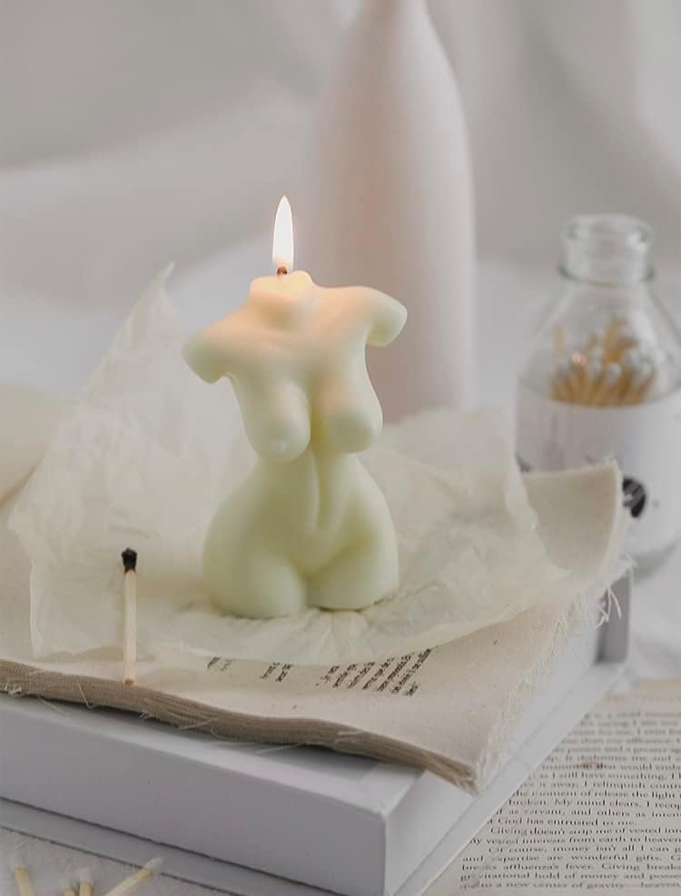 2PC Candle de bolha e figura feminina Figura de presentes | Velas de cera de soja perfumadas