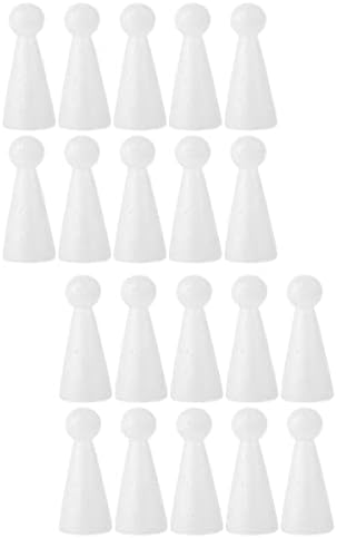 GANAZONO 20PCS Craft Doll em forma de espuma Bolas de poliestireno formas de ornamentos para projeto de mesa