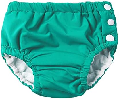 Venjoe Toddler Reutiliza fralda de natação bebê meninos meninas meninas aula de banho lavável Swimson calça de moda de banho verde 6-9 meses