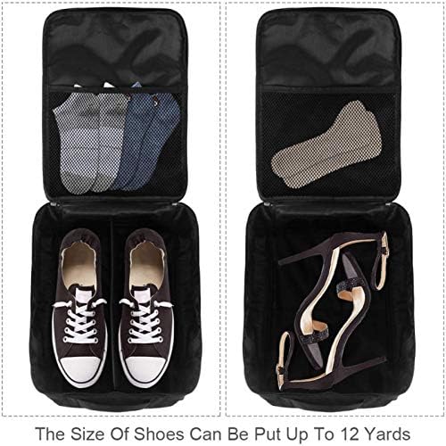 Bolsas de sapatos portáteis de viagens portáteis com zíper de fechamento da moda geométrica de ginástica geométrica de calçados esportes de ginástica