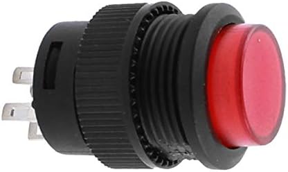 Aexit Red Light Electrical 4pin 15mm Thread Push Butchet Timers AC250V 3A