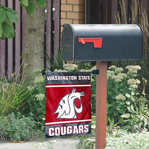 Washington State Cougars Garden Bandle and Mailbox Post Mount Holder Set