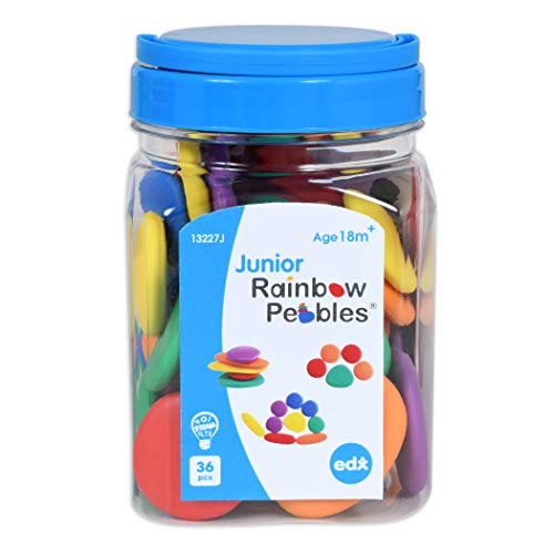 Rainbow Pebbles - Junior - Mini Jar - Idades 18m+ - As pedras originais de classificação e empilhamento