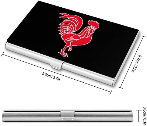 Red Cock Rooster Nome da empresa Caso engraçado cartão de crédito Pocketre para homens mulheres