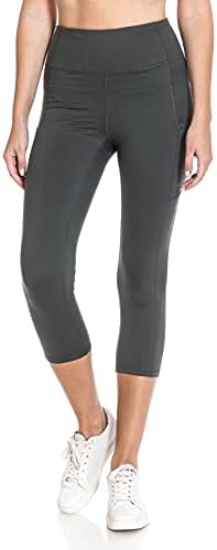 Leggings Depot Cantura alta calças atléticas sólidas para mulheres calças de ioga de bolso - reg, plus size