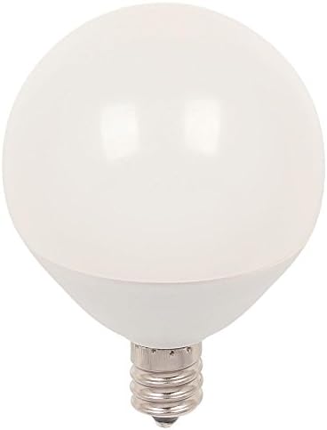 Iluminação de Westinghouse 4513100 60 watts G16-1/2 Lâmpada LED branca suave e suave com base de candelabros