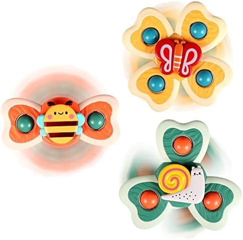 3 PCs Silicone Cup Spinner Toys para 1 meninos de 2 anos | Top Baby Toys | Birthday Baby Gifts | Brinquedos sensoriais
