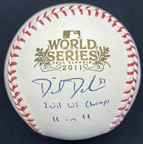 Daniel Descalso 11 em 11 2011 WS Champs assinou a World Series Baseball JSA - Bolalls autografados