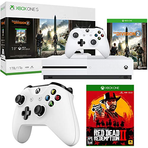 Microsoft Xbox One S Console 1 TB com o Tom Clancy, de Tom Clancy 2 + Red Dead Redemption 2 para Xbox