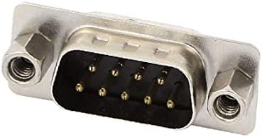 X-dree d-sub db9 2 linhas 9 pinos RS232 Conector do adaptador do tipo de solda masculina e nozes