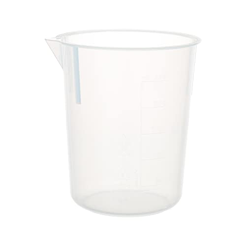 Labvida 6pcs de copos de plástico empilháveis, vol.250ml, material de PP, com graduação moldada, LVB002