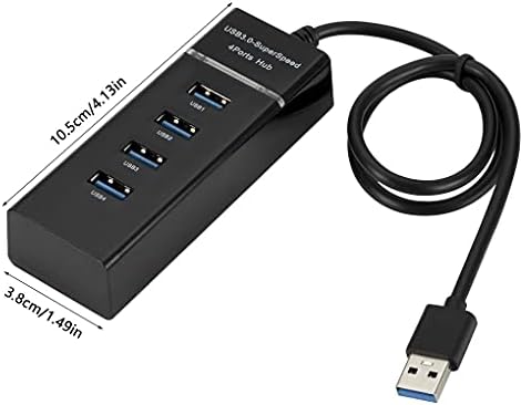CuJux USB3.0 Extender Multi-Port USB 1 a 4 Adaptador de cabo Hub Hub de docking Hub de 4 portas com velocidade de