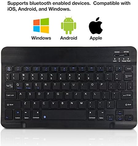 Teclado de onda de caixa compatível com o teclado Lenovo Tab P12 Pro - Slimkeys Bluetooth, teclado portátil com