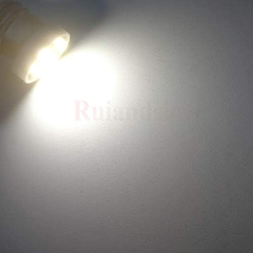 Ruiansion 10pcs E10 LED LED Bulbo 1210 8SMD Chipsets 0,5W 12V Substituição para lanternas de faróis Lâmpadas de tocha lâmpadas, branco