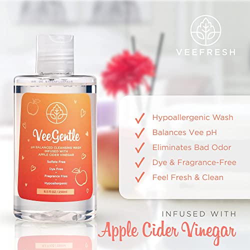 Veefresh - Veegentle Feminino Wash Ph Balanço para mulheres Lavar com vinagre de maçã