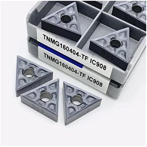 Ferramenta de torneamento de ferramentas de carboneto TNMG160404 TF IC907 TNMG160404 TF IC908 Turnando inserir inserção de carboneto CNC Turning Tool: 10pcs)