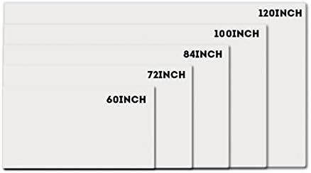 Lhllhl de 60-120 polegadas portátil Cortina de cor branca portátil Corte de projeção anti-luz de luz simples 16: 9 Escritório ao ar livre em casa