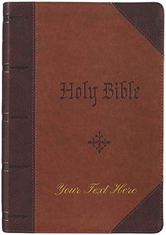 Texto personalizado personalizado do seu nome KJV Bíblia sagrada impressão gigante Bíblia Bíblia Bíblia
