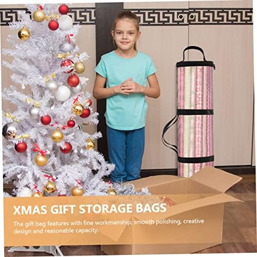 Bolsa de armazenamento de Natal de Zerodeko Papel de embrulho de Natal para presentes de papel de embrulho de papel contêiner de armazenamento de armazenamento de natal