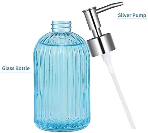 Distribuidor de sabão de vidro de Aomom com loção para a bomba banheiro manual manual garrafa líquida Recarregável