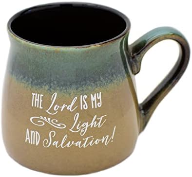 Lord Coffee Sopa Sopa Creme Creamic | O Senhor é minha luz e salvação! | Caneca de designer de 16 onças