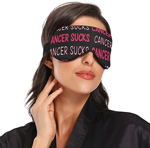 Máscara de olho do sono unissex Cancer-suco-breast-consciência noite máscara de dormir confortável