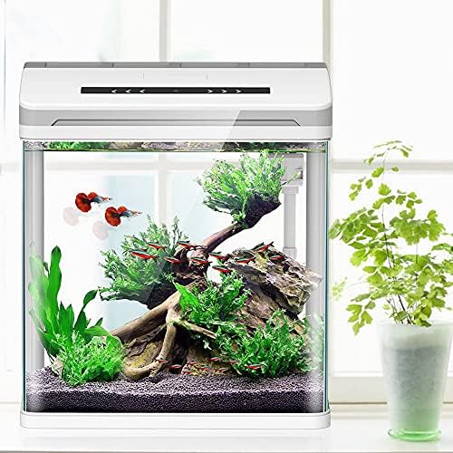 TJLSS Mini aquário inteligente Aquário Betta Fish Aquarium Creative Lazy Desktop Fish Tank Home