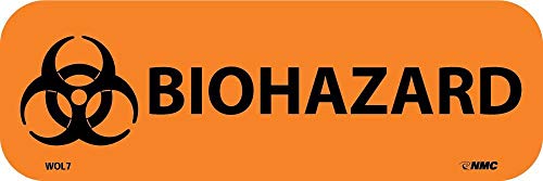 National Marker Corp. Wol7 Biohazard Write-On Warning Label