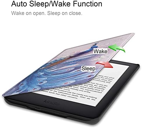 Caso para Kindle com despertar/sono automático, cobertura protetora à prova d'água