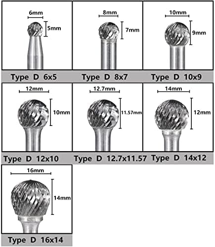 Arquivos rotativos de 6 mm de tungstênio tungstênio bit bit do tipo de corte duplo rotativo returrs para