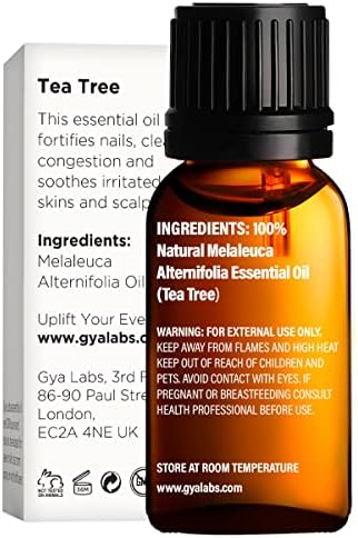 Óleo de Helichrysum para óleo de pele e árvore para conjunto de pele - de óleos essenciais de grau terapêutico puro Conjunto - Gya Labs