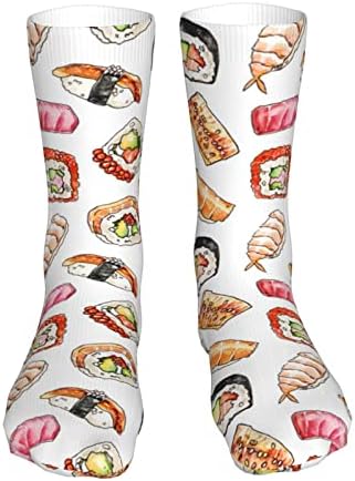 Meias da equipe de novidades femininas meias de sushi clássicos meias personalizadas esportes meias atléticas, tamanho único