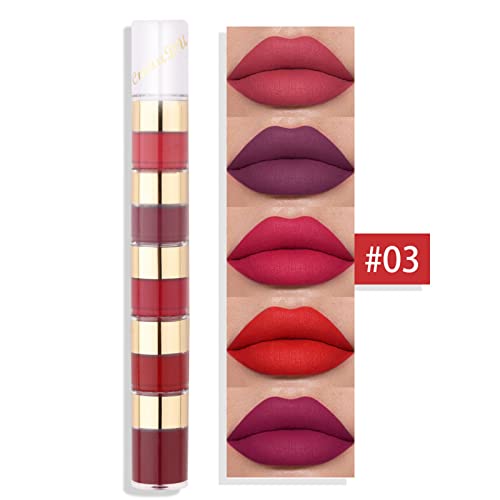 OUTFMVCH GRADIIO BATICK COREANO 20 COLOR BATICK MATtes Non Stick Cup Lip Lip Gloss Dyday Lipstick para Mulheres