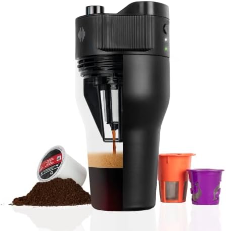 KopiPresse Brewer Caneca Compact Compact Portable Coffee & Espresso Mandal | Mini Travel Coffee Manker