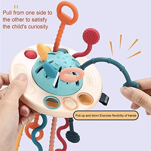 Mão divertida de pires voador Toys Toys Mão sensorial de dedos das crianças ~ Puxe divertido Educação