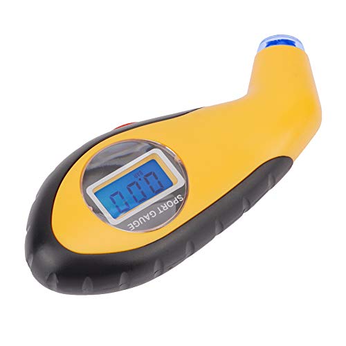 Medidor de pressão dos pneus, medidor de pressão de pneus portátil Mini Automóvel Tabela de monitoramento de
