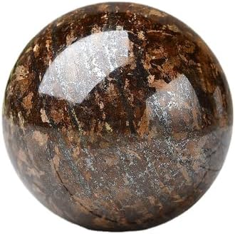 WNJZ Natural Bronzite Ball Cura Esfera Mineral com Stand Meditation Decor Office Gift Energy Crystal