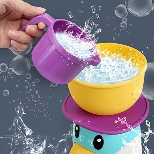 Brinquedos de banho para crianças 1 3 anos de pinguim colorido Brinquedos de banheira com roda de água gira de