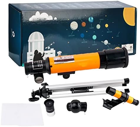 Telescópio infantil xxxdxdp com tripé, escopo do localizador, telescópio portátil para crianças e iniciantes,
