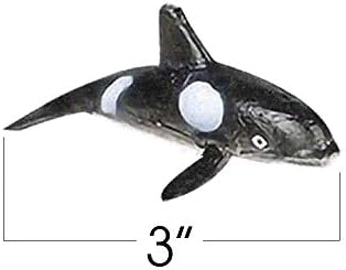 Dolfins e baleias de artescultividade em bolsa de malha, pacote de 12 estatuetas de criatura marítima